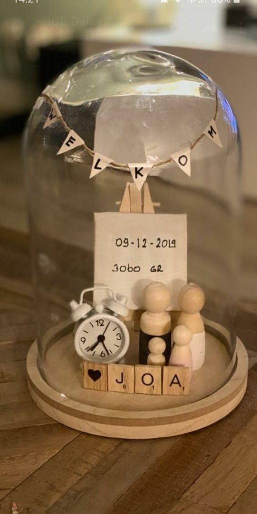 Geboorte stolp maken welkom Joa